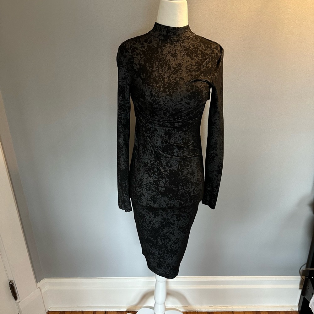Reiss long sleeve body-con dress